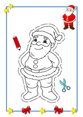 Natale da colorare, Babbo Natale