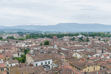 Obraz premium General View of Lucca in Tuscany, Italy