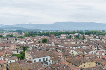 Fototapeta na wymiar General View of Lucca w Toskanii, Włochy