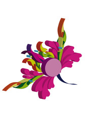 Flower ,isolated on white background