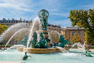 Fountain of the Observatory, Luxembourg Gardens, Paris (1) - obrazy, fototapety, plakaty