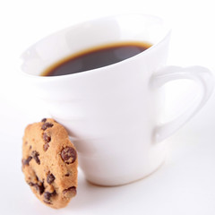 coffee cup and cookie