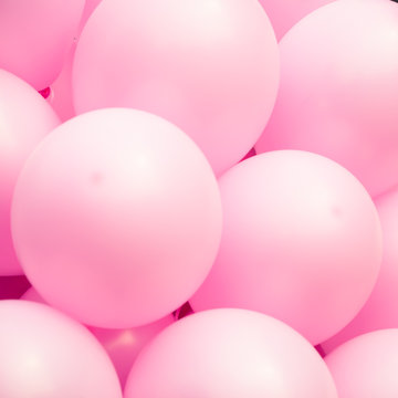 pink ballons background