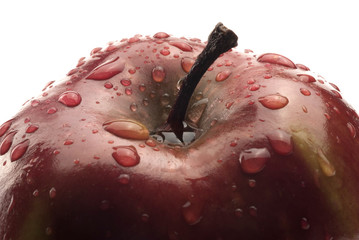 Manzana roja y agua, detalle