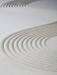 Door stickers Cappuccino courbes dans le sable fin