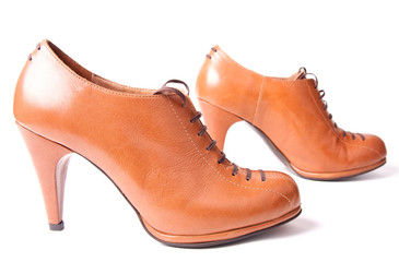 womanish boot on a white background