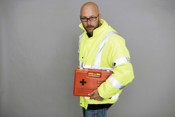 Notarzt mit Rettungskoffer