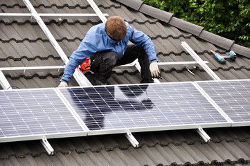 Solaranlage auf einem Dach
