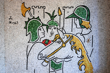 D&eacute;tail  de Notre-Dame de J&eacute;rusalem (Fr&eacute;jus)