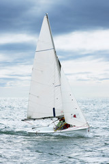 Naklejka premium The yacht.