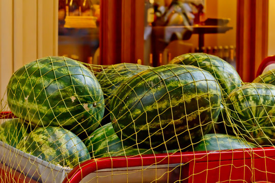 Watermelons on a Cart