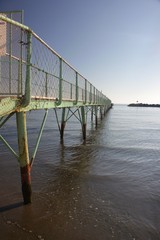 Pier ruined by rust