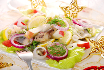 herring salad with apple