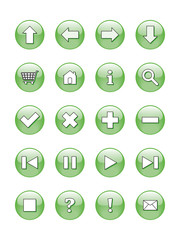web buttons icons, signs, vector
