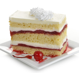 Strawberry Cake Slice