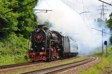 Obraz premium Steam locomotive