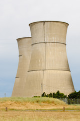 Nuclear Power Station cooling towers and reactor building