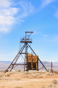 Old minig equipment in Gold town, Nevada