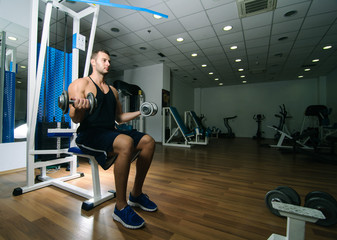 Obraz na płótnie Canvas Gym training workout