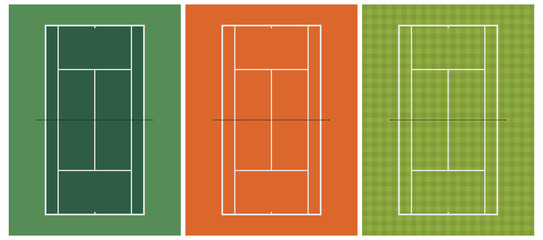 Tennis Court - obrazy, fototapety, plakaty