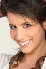 Portrait of brunette