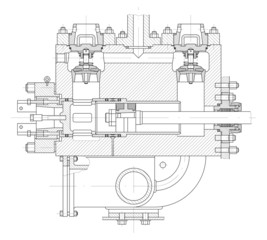 Hydraulic piston pump part