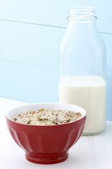 delicious and healthy berries cereal