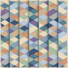 Geometric structure in grunge style