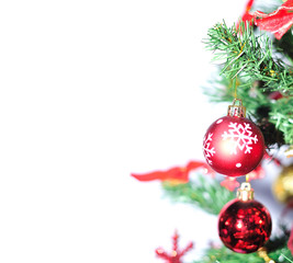 Arbol de Navidad aislado.