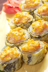 Japanese fried tempura  sushi