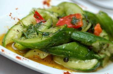 Healthy vegetable salad