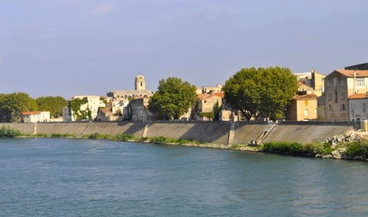 Fototapeta premium Arles, France, vue du Rhône.
