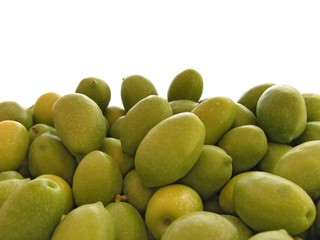 Aceitunas verdes al natural.
