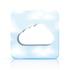 Vector cloud app icon on white background. Eps10