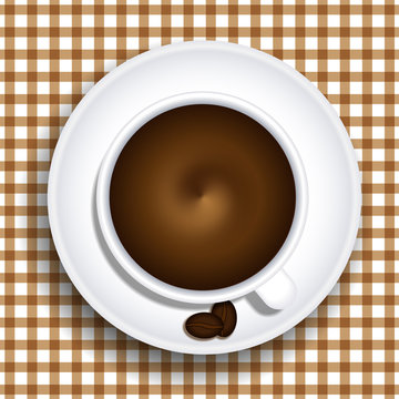 Vector a cup of coffee. Eps 10