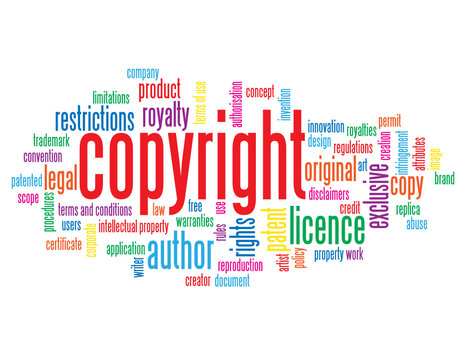 "COPYRIGHT" Tag Cloud (intellectual property author patent art)