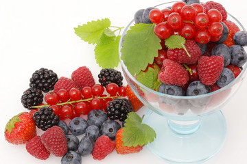 Beeren im Glas