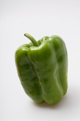 Green pepper on light background