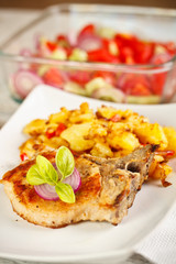 Grilled pork chops