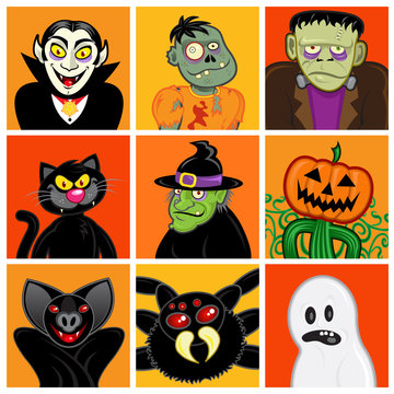 Halloween Character Avatars