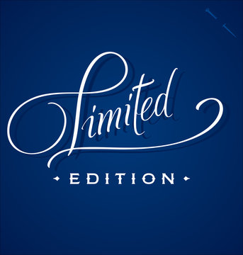 'Limited' hand lettering (vector)
