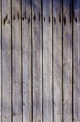 Wooden plank wall background. Rural architecture.