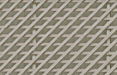 Diagonal crossed wooden planks