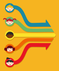 Education network: School student diagram