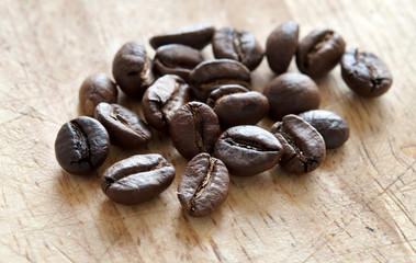 grains of coffee