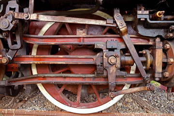 Vintage steam locomotive