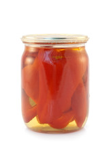 jar of Bulgarian pepper