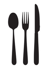 Cutlery - knife, fork and spoon