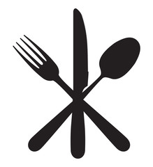 Cutlery - knife, fork and spoon