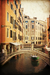 Venice, view of a canal